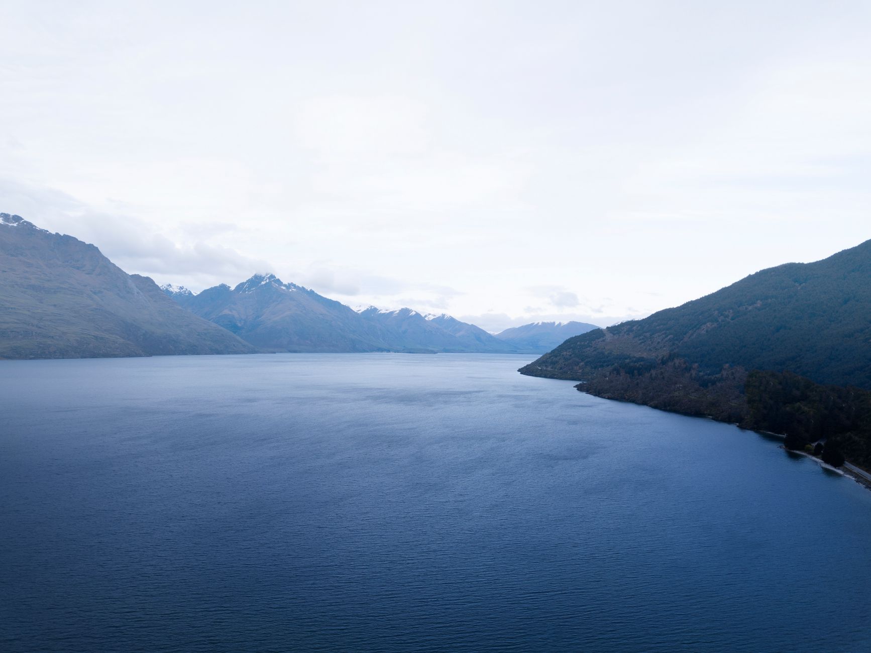 New Zealand alpine lake fjord mountain landscape